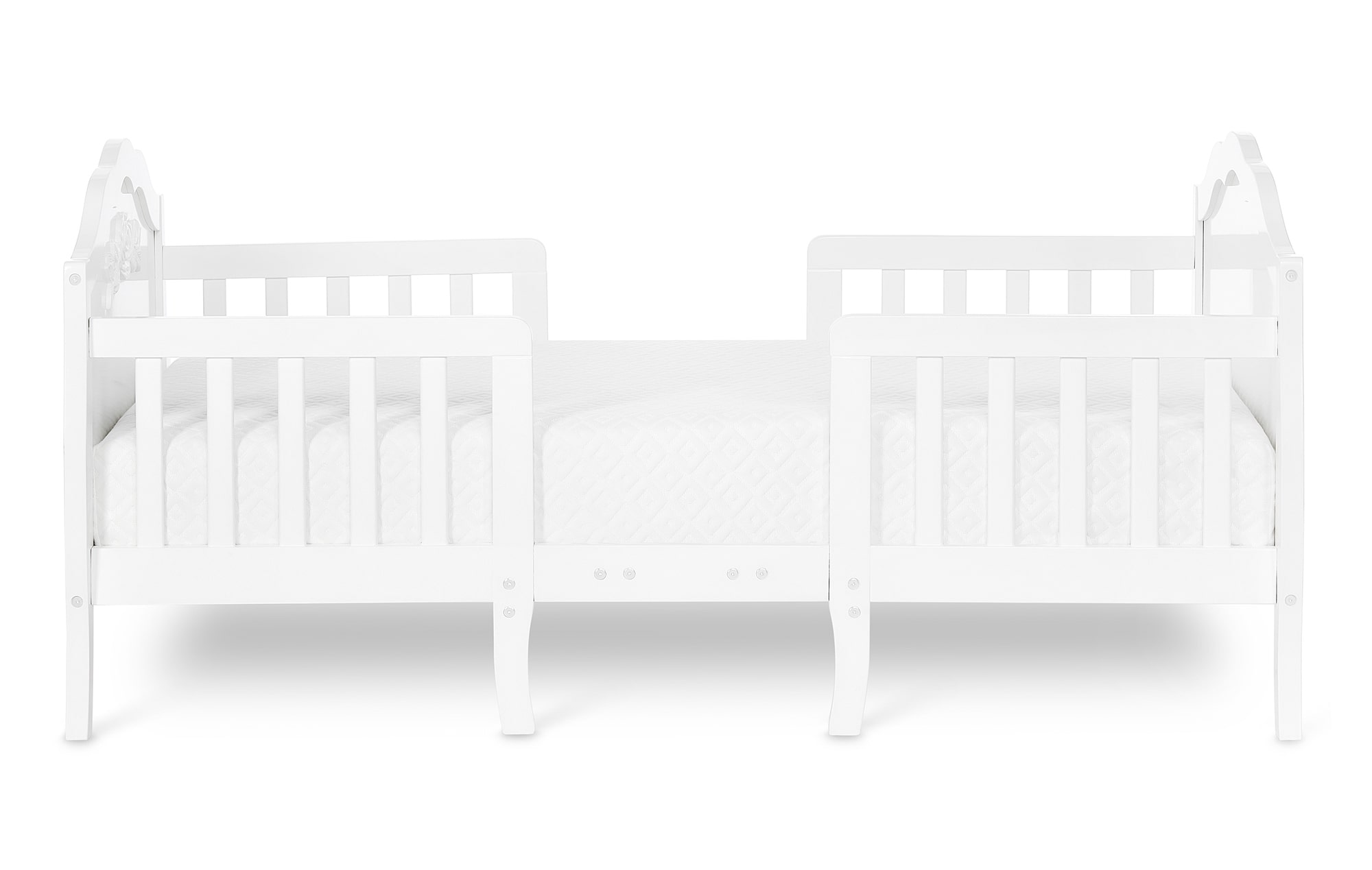 640_WHT Rose Toddler Bed Silo 3