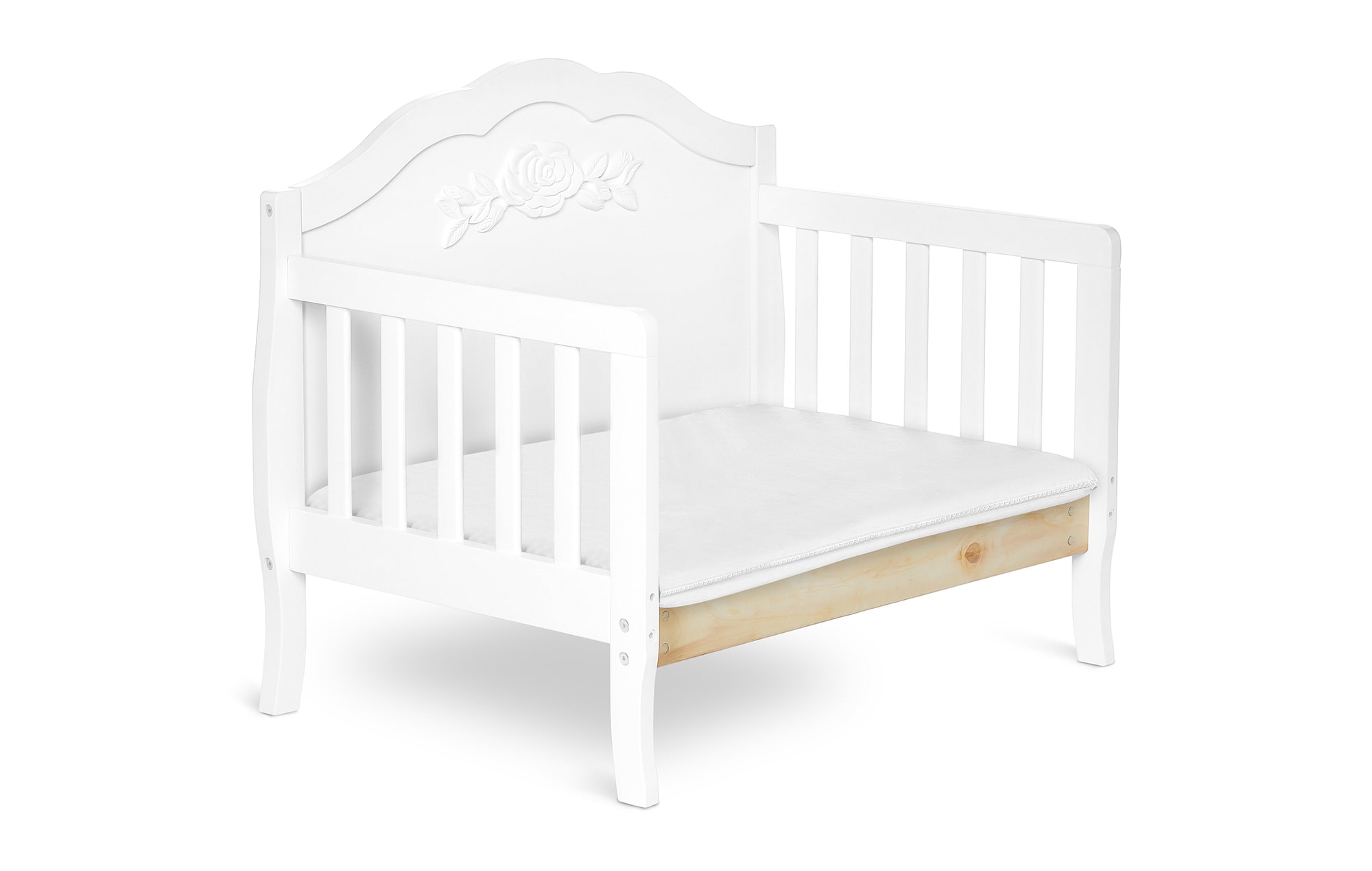 640_WHT Rose Toddler Bed Silo 6