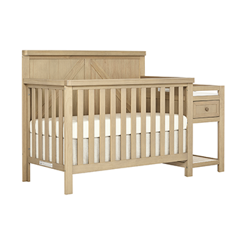 Sweetpea Baby Meadowland 5-in-1 Convertible Crib and Changer Combo