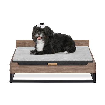 TailZzz Milo Wooden Pet Bed with Mattress