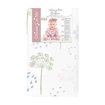 Dream On Me Wildflower 2 in 1 Infant Crib and Toddler Bed Mattress